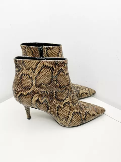 Mango snake leather ankle boots hotsell