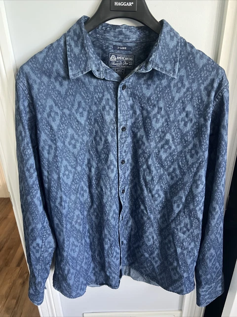 AZTEC American Rag Button Down Shirt Men’s Size XL Long Sleeve Genuine Cotton