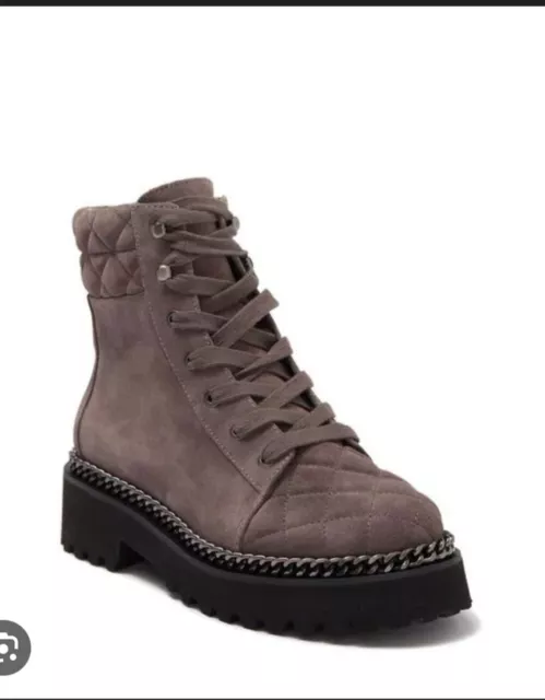 Vince Camuto Merindil Combat Boot Color: Gray | Size:8