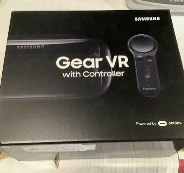 Auriculares de realidad virtual Samsung Gear VR con controlador gris orquídea
