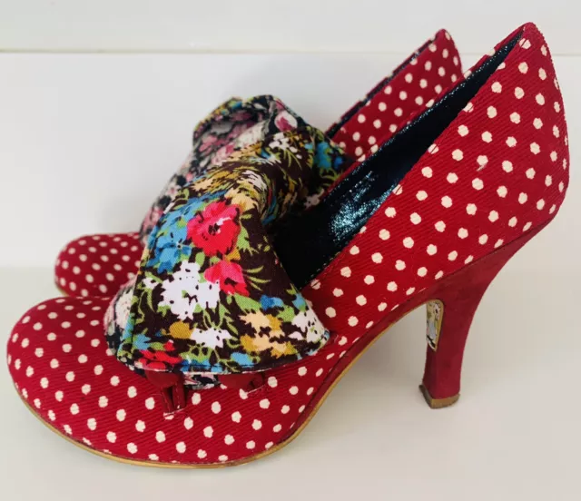 WOMEN S SHOES UK 5 EU 38 Irregular Choice Mutiny Flick Flack.Red