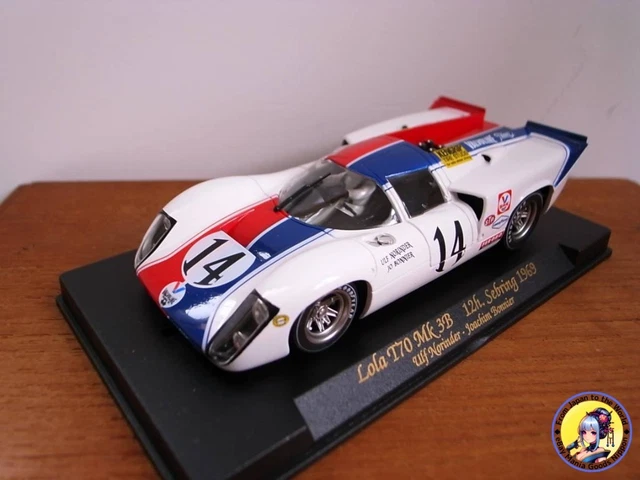 Slot Car 1/32 Lola T70 MK3B 12h Sebring 1969 FLY voiture de