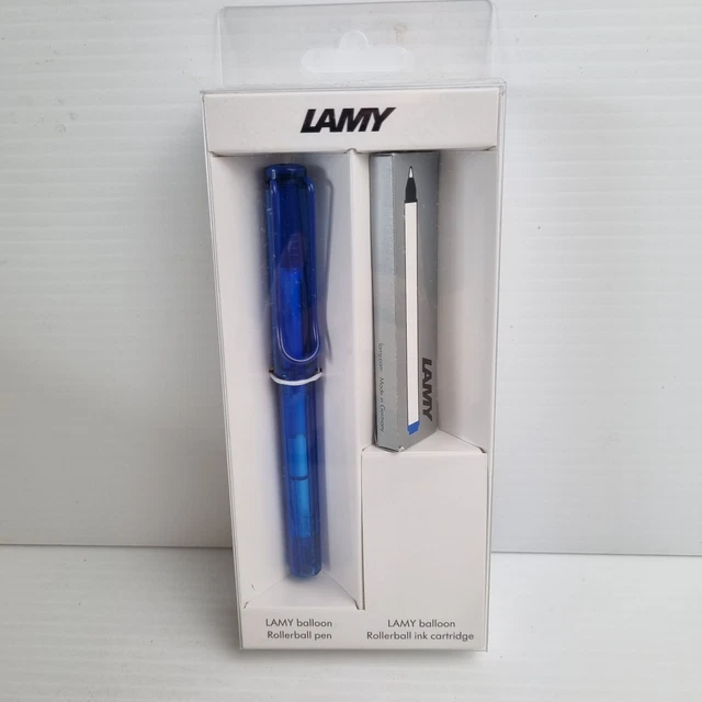 Lamy Click LAMY SAFARI BALLOON Rollerball Pen T11 Bundled Gift Set Blue & Blue Ink ...