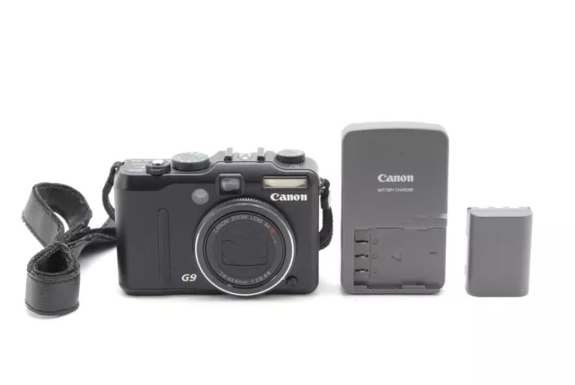 [ NearMINT w/Strap ]Canon PowerShot G9 12.1MP Digital Compact Camera Black JAPAN