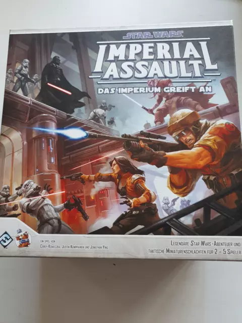 Star Wars Imperial Assault Grundspiel + Feldherr Schaumstoffeinlage - bemalt -