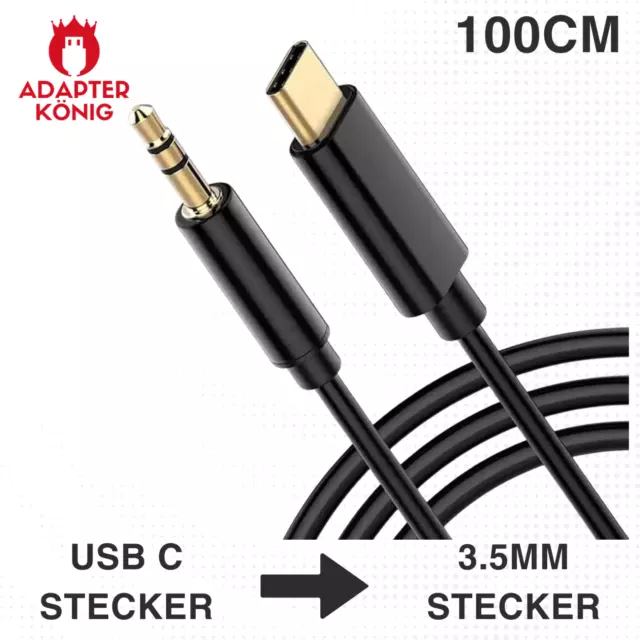 USB C Stecker auf AUX Kabel Stecker Smartphone Auto Musik Handy