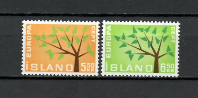 s34138 ISLAND ICELAND ISLANDA MNH 1962 Europa 2v