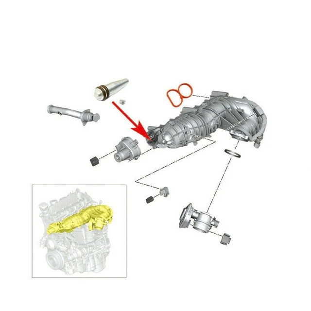Kit Suppression Clapet N47 BMW – Clapet D'Admission Métal + Joints Collecteur 11618507239 (E81, E87, E90, E60, X1, X3)