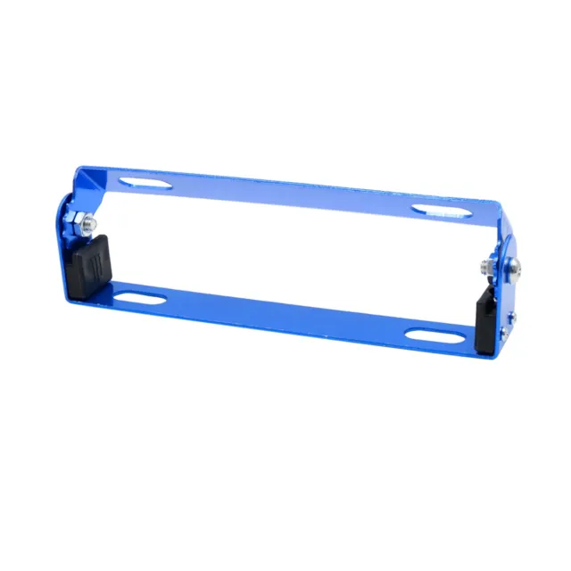 18cm Soporte para Matrícula Porta Placas Cuadro Ángulo Marco de Metal Azul