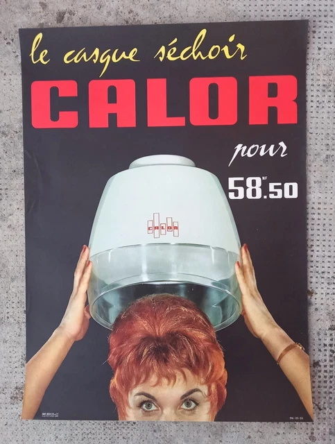 Casque Coiffure Vintage Calor Orange Des Années 60 – Sèche-cheveux Rétro En Très Bon état