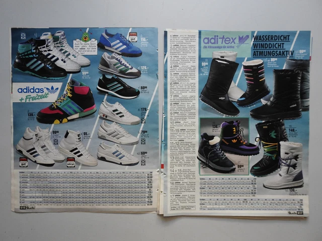 1989 Shoes Cleats Trainers Bags Adidas Puma 9 Pages Catalog Magazine Print Ads