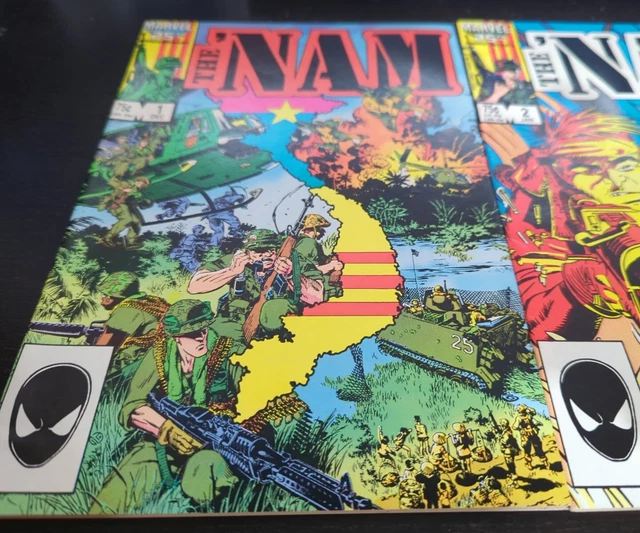 The 'NAM #1 + #2  1986 MARVEL COMICS MICHAEL GOLDEN 2