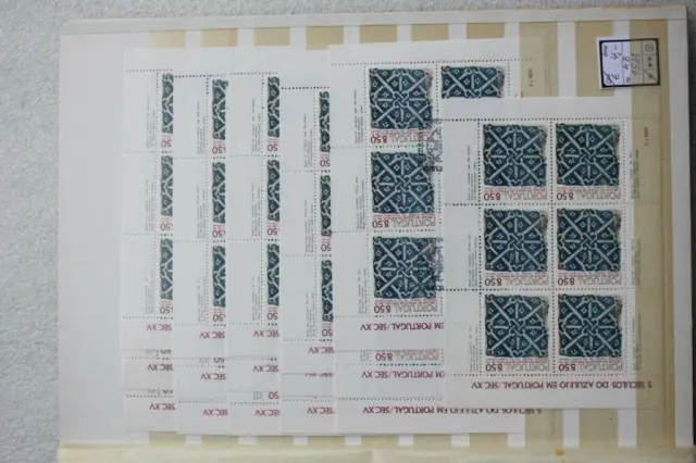 Portugal Briefmarken ca. 150 Kleinblöcke postfrisch + gestempelt 1528 bis 1709