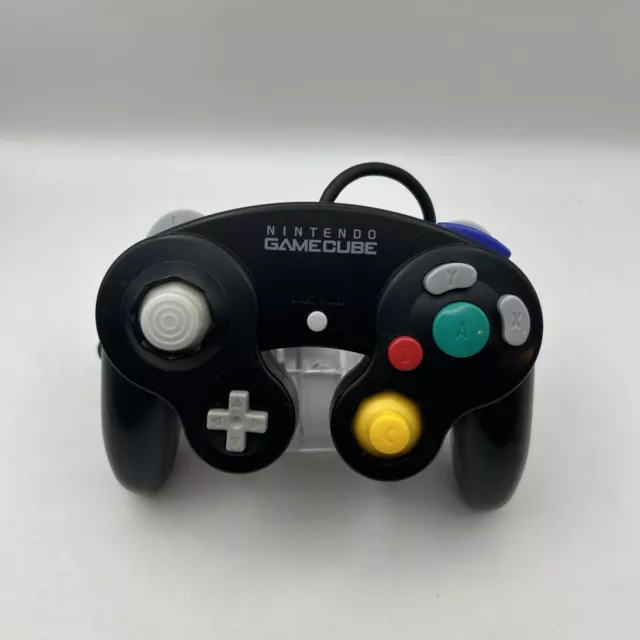 Black Official Genuine Nintendo Wired Gamecube Game Cube Controller