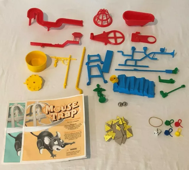 Mouse Trap Board Game Parts Pieces Replacement Green Diving Man Marble 2005