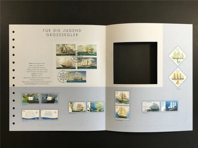 GERMANY ART-EDITION 2005/20 SCHIFFE GROßSEGLER TALL SHIPS UNISSUED DRAFTS!!