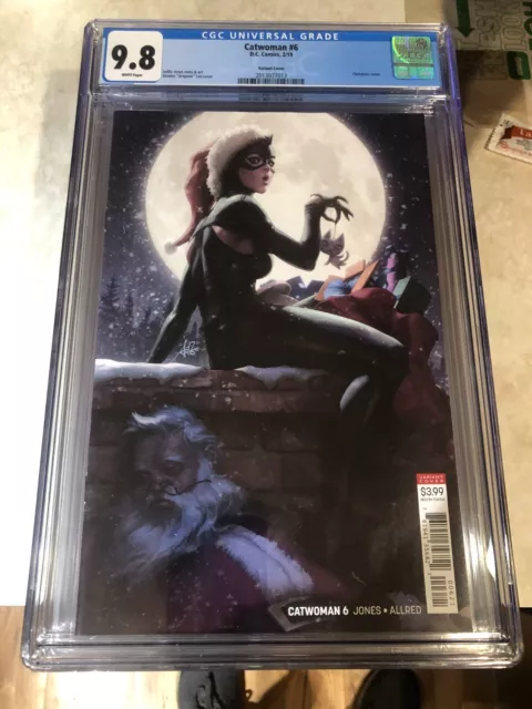 Catwoman #6 - CGC 9.8 Grade - Artgerm Variant Cover - Christmas Cover 2019