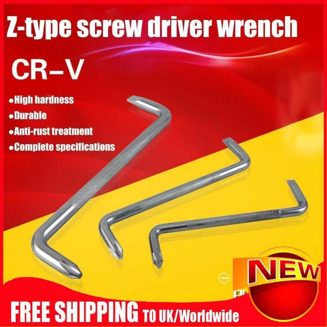 Cacciavite a forma di Z mini cacciavite a doppio uso Phillips con slot strumenti manuali