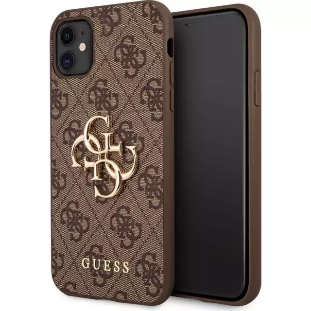 Handyhülle für iPhone 11 / XR Guess Case Cover Etui Futeral Hülle Tasche Braun