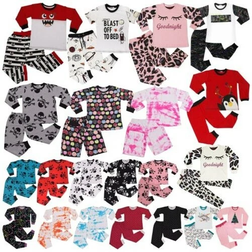 Bambini Ragazze Pigiama 2 Pezzi Cotone Set Abbigliamento Comodo Per &