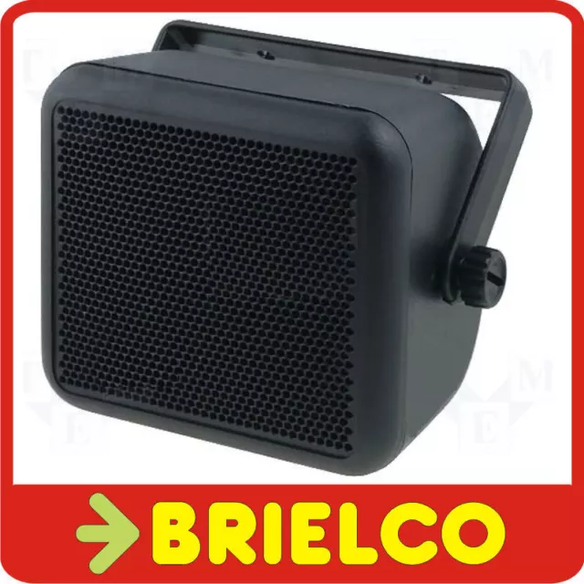 Caja Carcasa Para Altavoz De 4" 100Mm Plastico Negro Con Asa Y Tornillos Bd6726