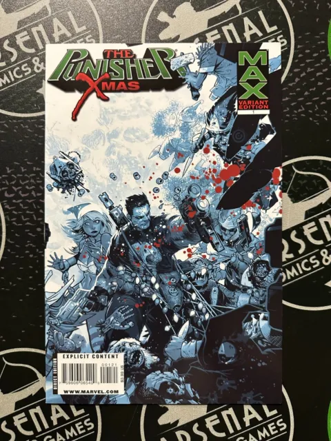 Punisher Max X-Mas Special #1 Bloody Variant 2008 NM- Jason Aaron Marvel Comics