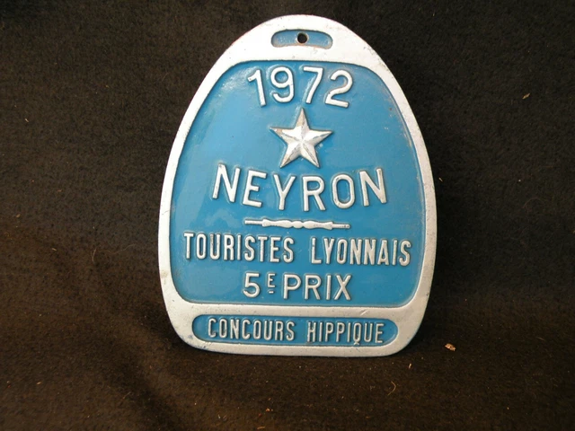 CHEVAUX PLAQUE CONCOURS HIPPIQUE 4éme Prix Centre Équestre 25