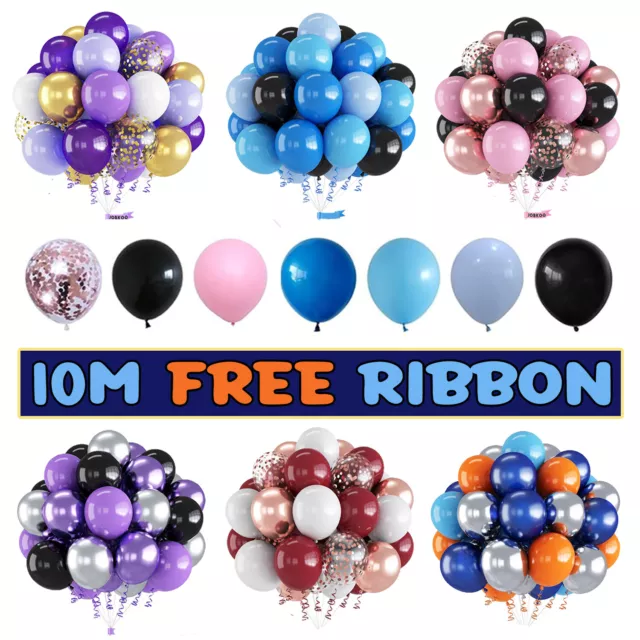 100 X Latex PLAIN BALOON BALLONS helium BALLOONS Quality Party Birthday Wedding