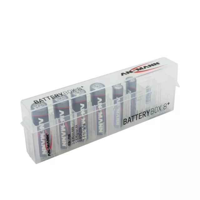 ANSMANN Akkubox Battery Box 8 plus Aufbewahrung Akkubox Batteriebox  4000033