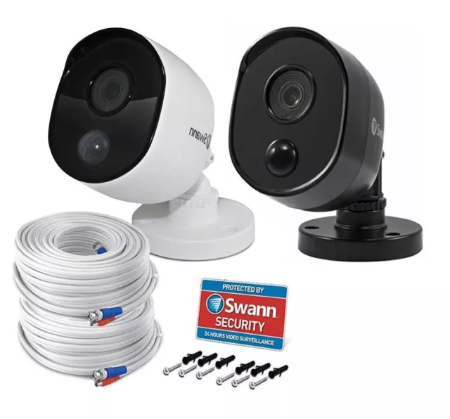 Swann Bullet CCTV Camera PRO-1080MSB Heat Sensing 1080p 2MP HD Night Vision IP66