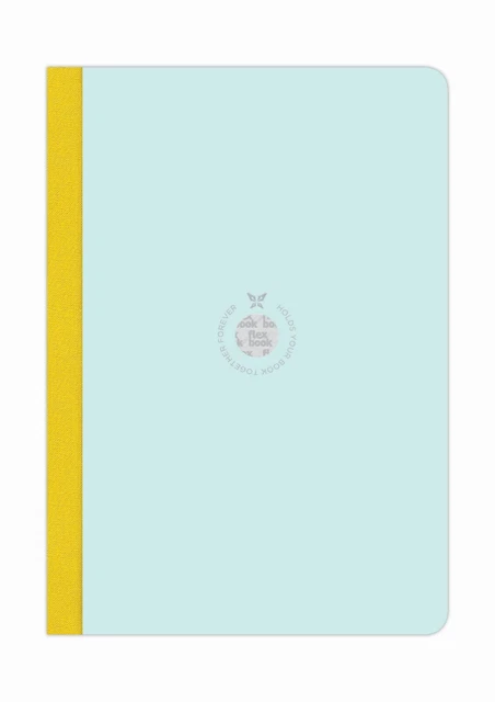 Flexbook smartbook foderata carta ecologica 17*24 cm/foderata/blu chiaro-verde