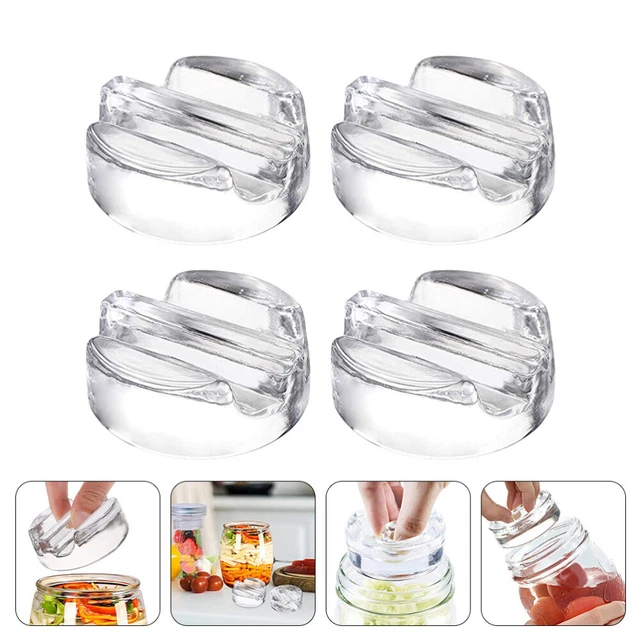 4Pcs Pickling Pounders Fermentation Kits Pickle Pounders Waterless Jar Lids for