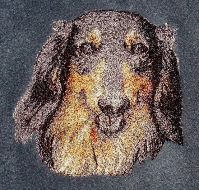Embroidered Ladies T-Shirt - Dachshund AED14819  Size S - XXL