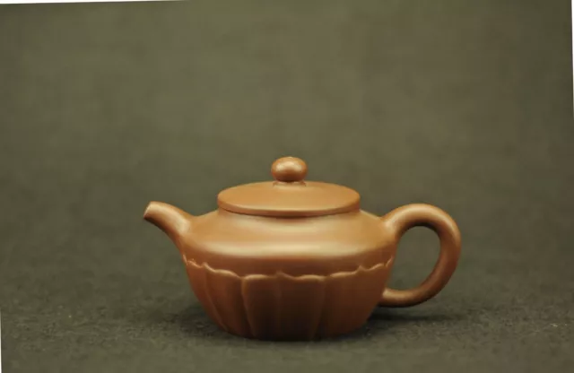 authentic Chinese Yixing zisha  hehua lotus teapot zini 160 cc