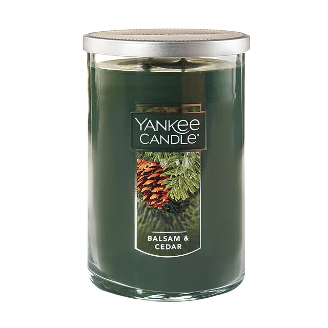 (USA) Balsam & Cedar -  Lid Tumbler Candle: Holiday/Seasonal, Woody Scented