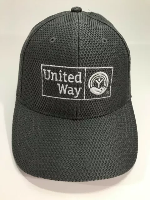 United Way Hat Gray Poly Mesh Adjustable Strapback Baseball Cap VGC