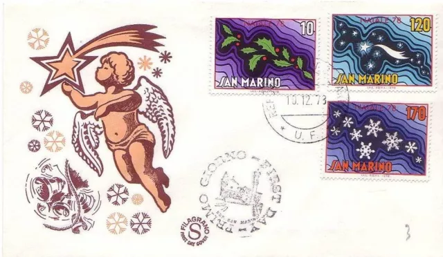 SAN MARINO 1978 - FDC FILAGRANO - NATALE - Christmas