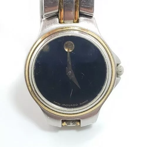 Modern Ladies Stainless And Gold Movado Quartz 81-E3-828 Watch