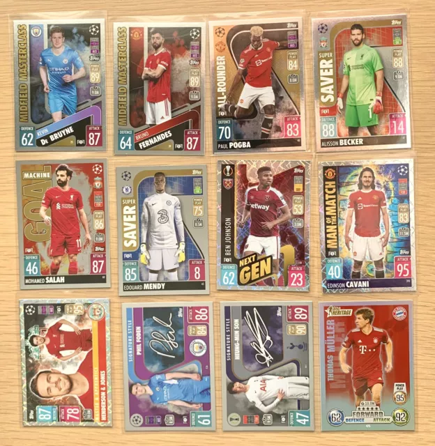 2021/22 Topps Match Attax UEFA Cards - Inserts - Pick your cards - Pack Fresh