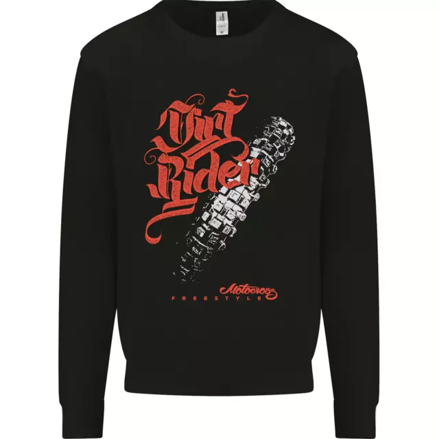 Dirt Rider Motocross MotoX Bike Motosports Mens Sweatshirt Jumper
