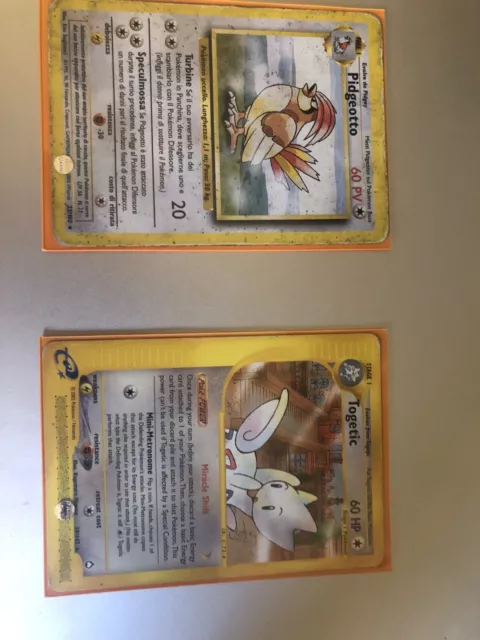 Lotto 8 Carte Pokemon Pidgeot Togetic Pidgeotto Dragonite Snorlax Blissey Dragon