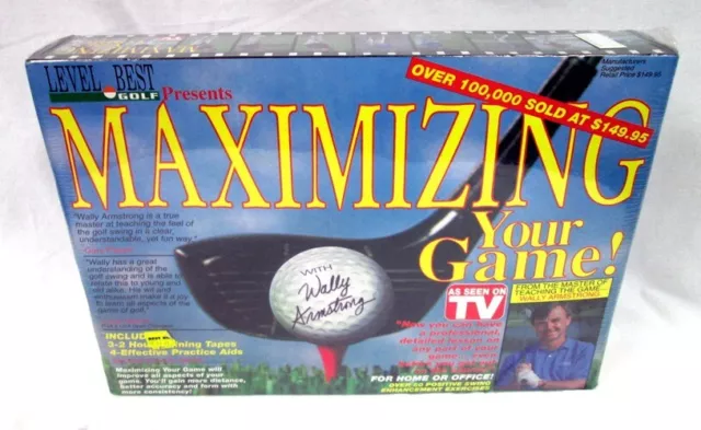 Level Best Golf Maximizing Your Game! with Wally Armstrong Training Aids VHS NIB