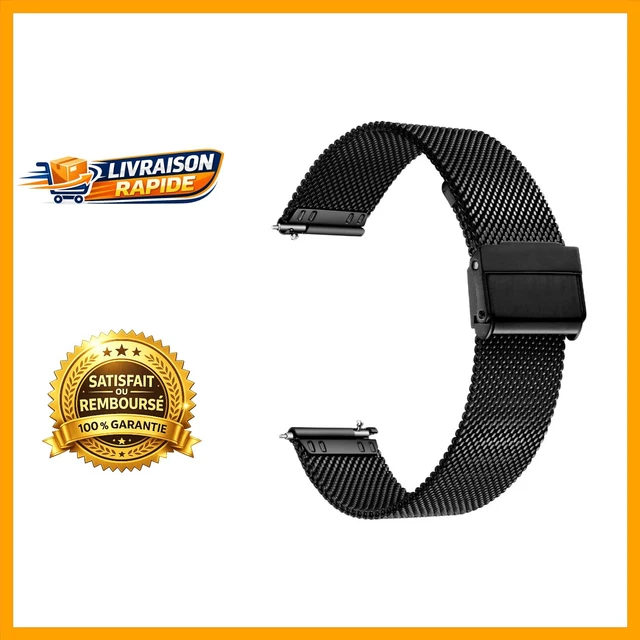 Sulla Bracelet de montre en cuir véritable avec boucle déployante en