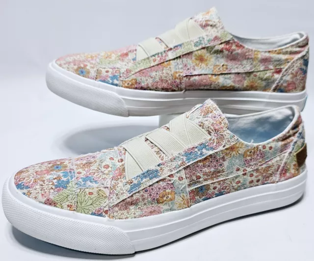 Blowfish Malibu Marley Sneaker Women's Floral Canvas Slip On Shoes Size 9 NWOT