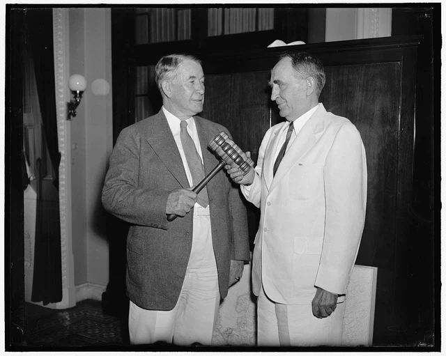 Reproduced 1938 Photo William Bankhead, Right j
