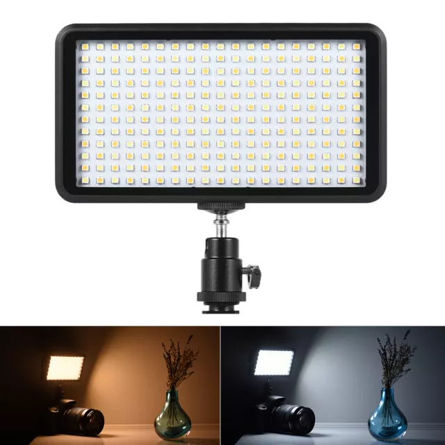 Andoer Ultra-thin 3200K/6000K Dimmable  Video Photography  Light P1C7