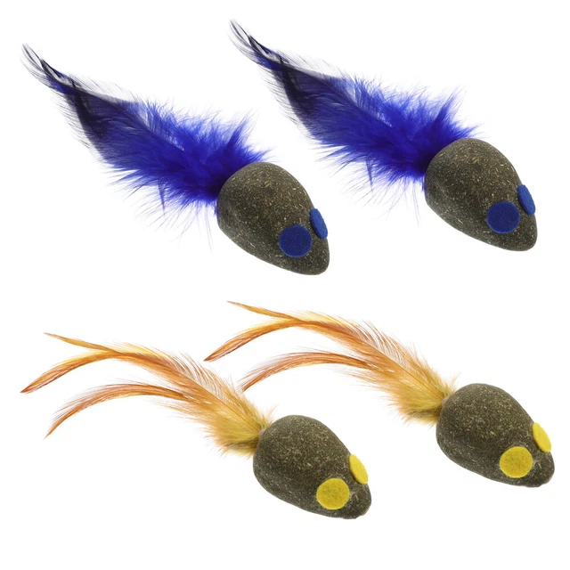 4 Pcs Catnip Toys Cats Cat Toy Kitten Toys Cat Mice Toys Funny Cat