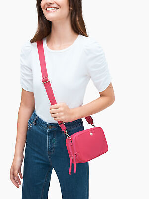 Kate Spade NY NWT Jae Small Camera Belt Bag Crossbody Purse Bag Hot Pink $309