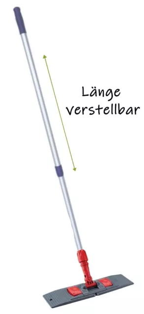 Wischset 2tlg Klapphalter +Teleskopstiel für Wischbezüge Wischmopp Wischer 50cm