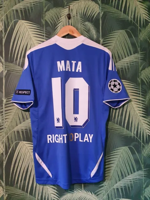 Chelsea 2011-12 official home shirt mens medium - MATA 10